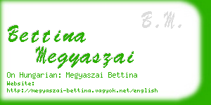 bettina megyaszai business card